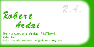 robert ardai business card